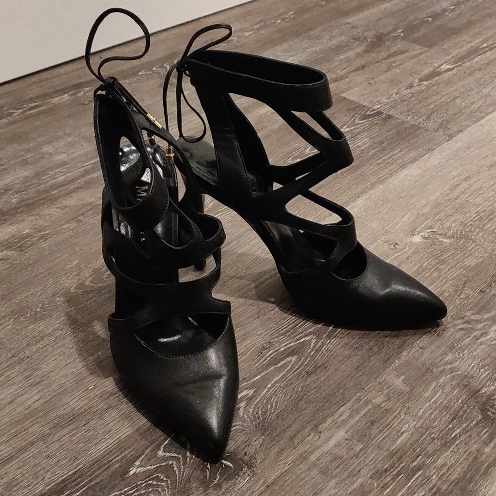 Black Magza strappy heels